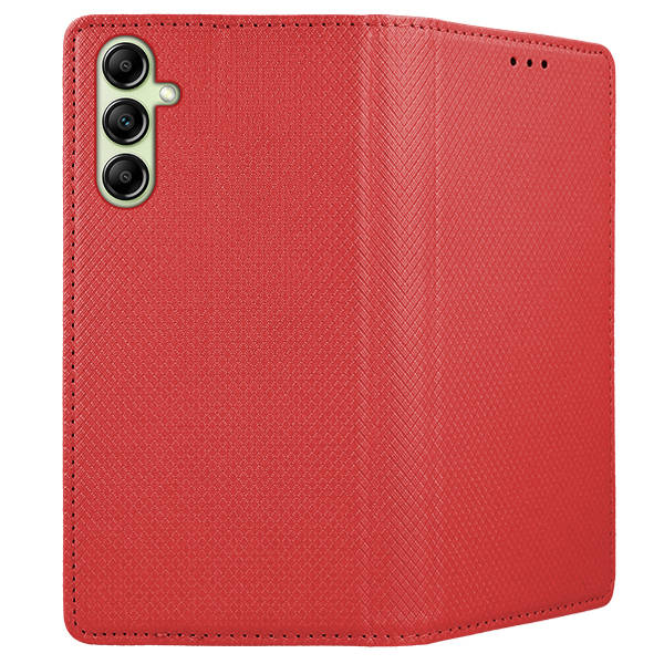 SKLO + PUZDRO 2v1 pre Samsung Galaxy A14 / A14 5G - Knižkové MAGNET červené
