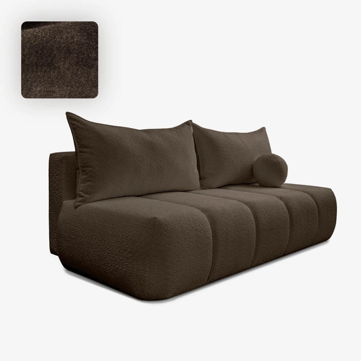 Pohovka SARIA – mocca látka boucle – foto 4