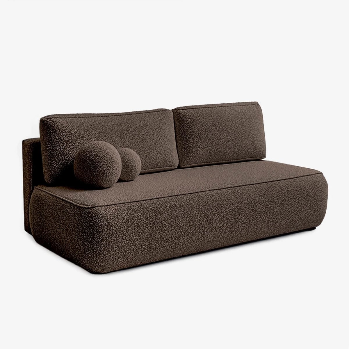 Pohovka ARVETO – mocca látka boucle – foto 3