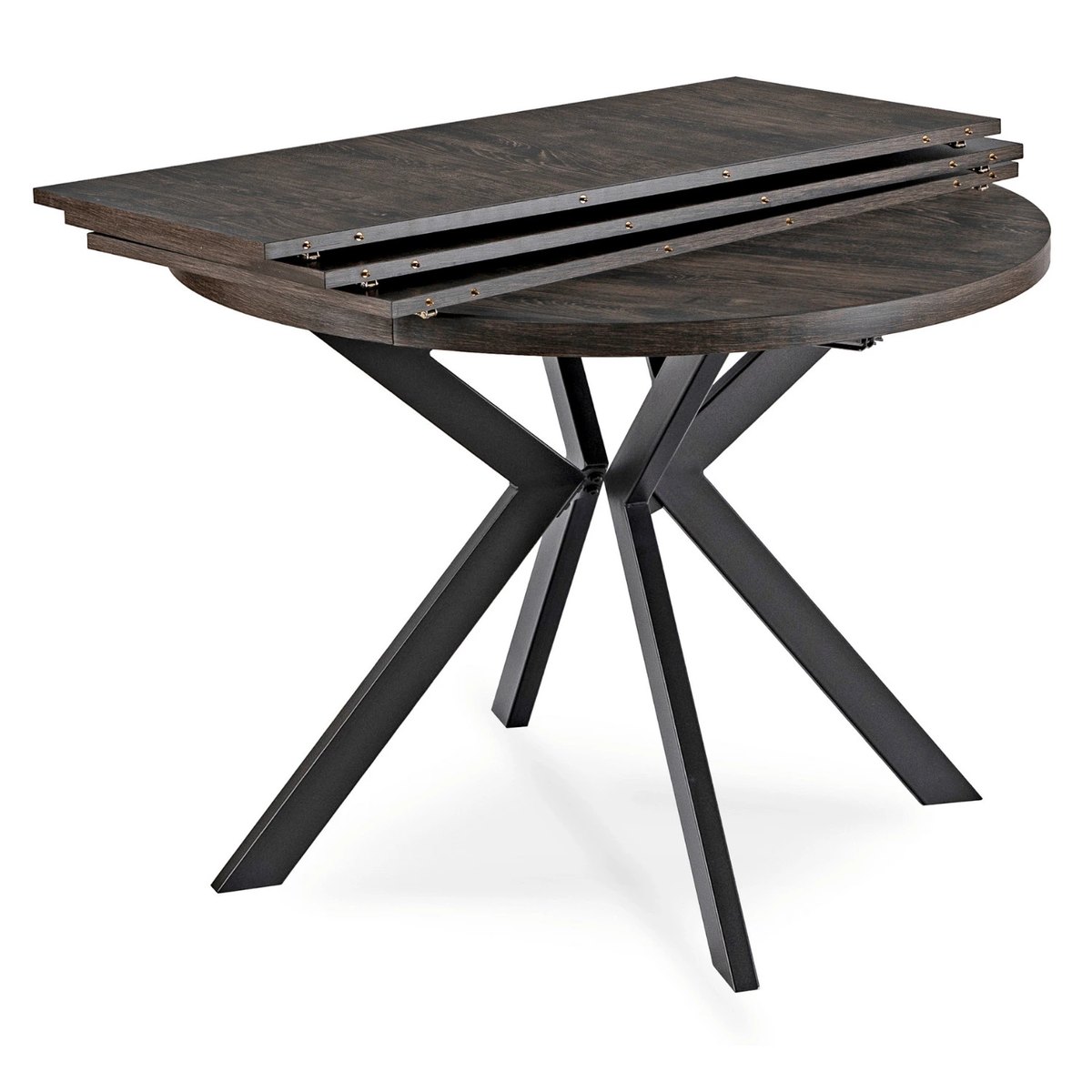Jedálenský set LUKAS – stôl LUKAS 100–250 cm čierna + 4× stolička MODESTO zelená – foto 5