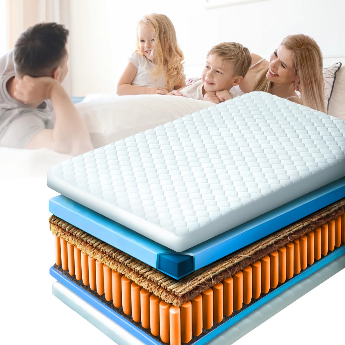 Matrac HAVANA – 90×200 cm, 7 zón, kokos, tvrdosť H3 – foto 3