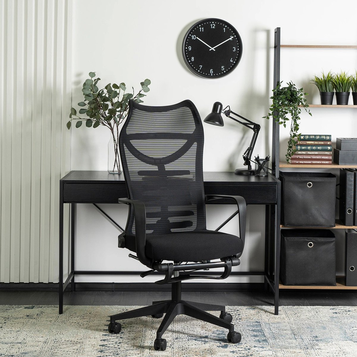 Ergonomické kancelárske kreslo ACTON – čierne – foto 2