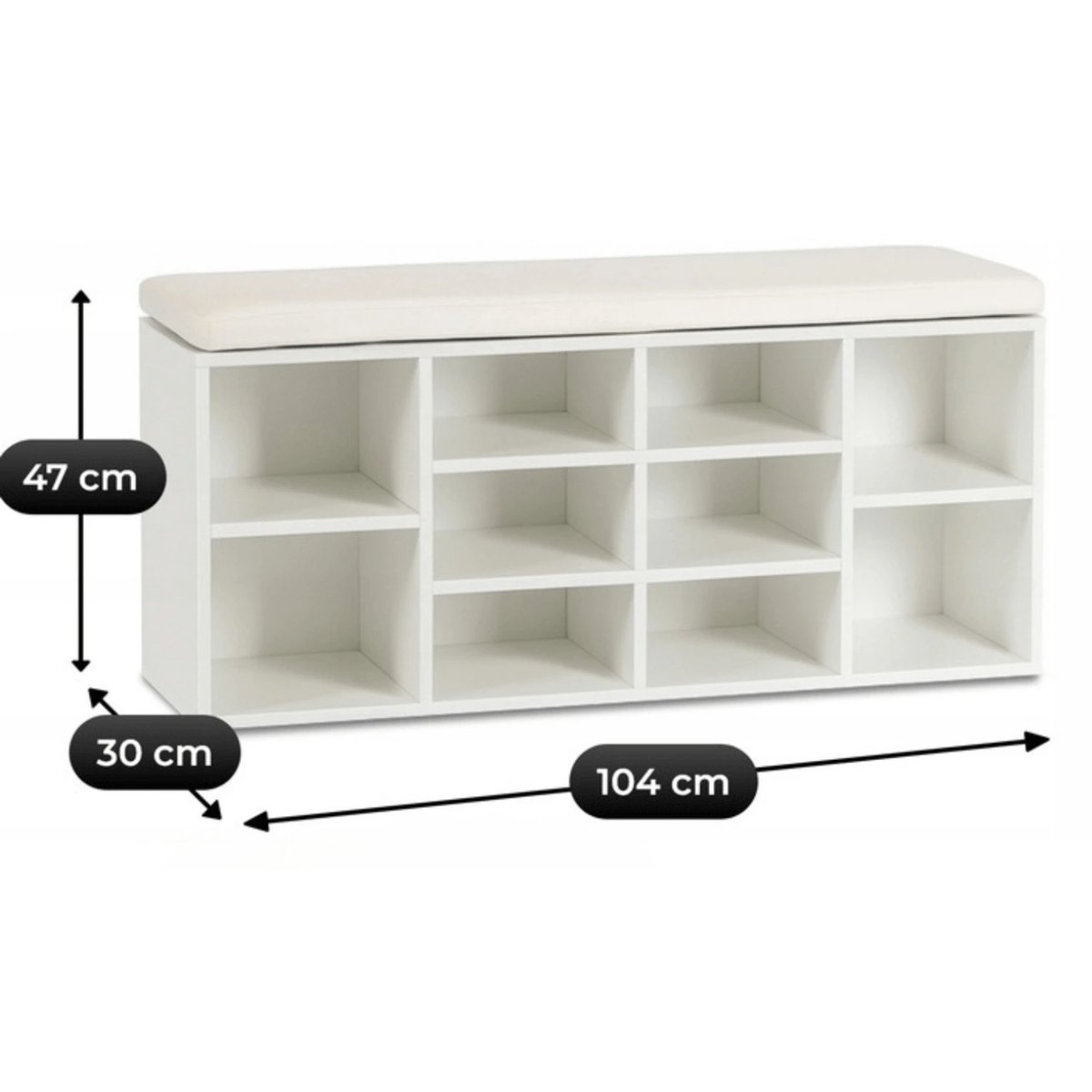 Botník AXEL104 – 104 cm, biela – foto 6