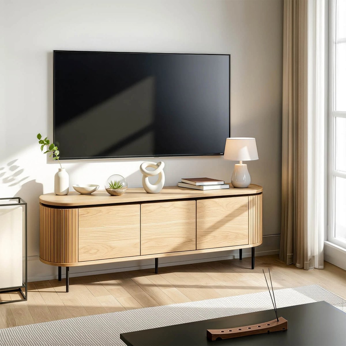 TV stolík BECK – 160 cm, dub – foto 2