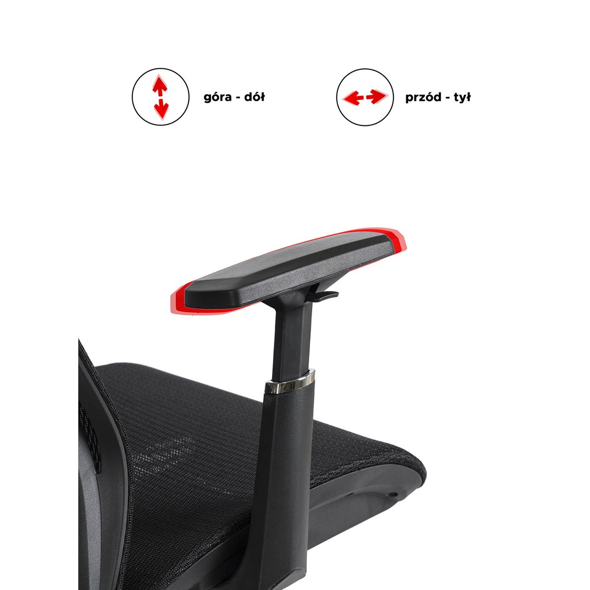 Ergonomické kancelárske kreslo LITOS – čierne – foto 6