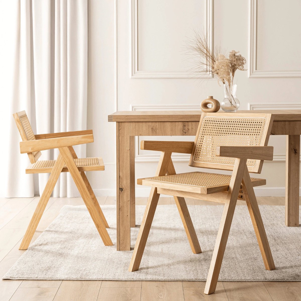 Drevená stolička MADERA – zlatý dub – foto 2