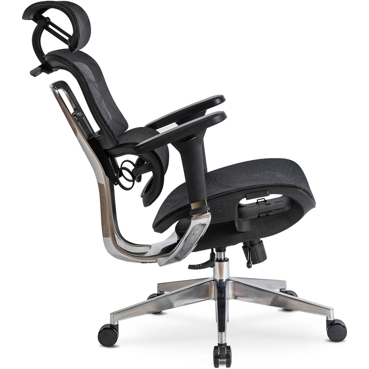 Ergonomické kancelárske kreslo NINO – čierne – foto 5