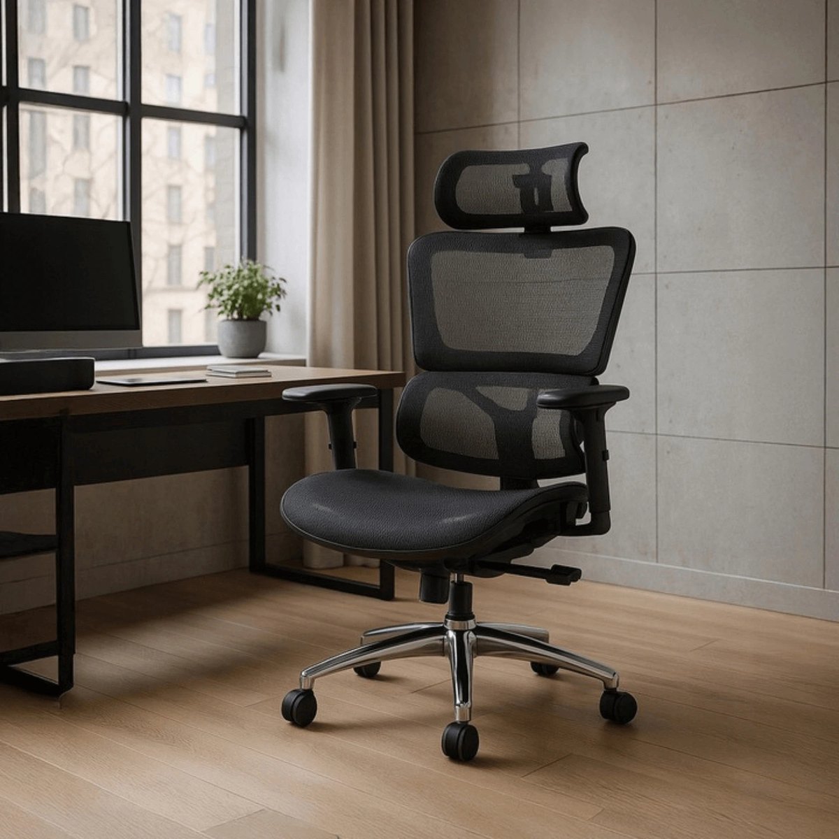 Ergonomické kancelárske kreslo ROYAL – čierne – foto 2