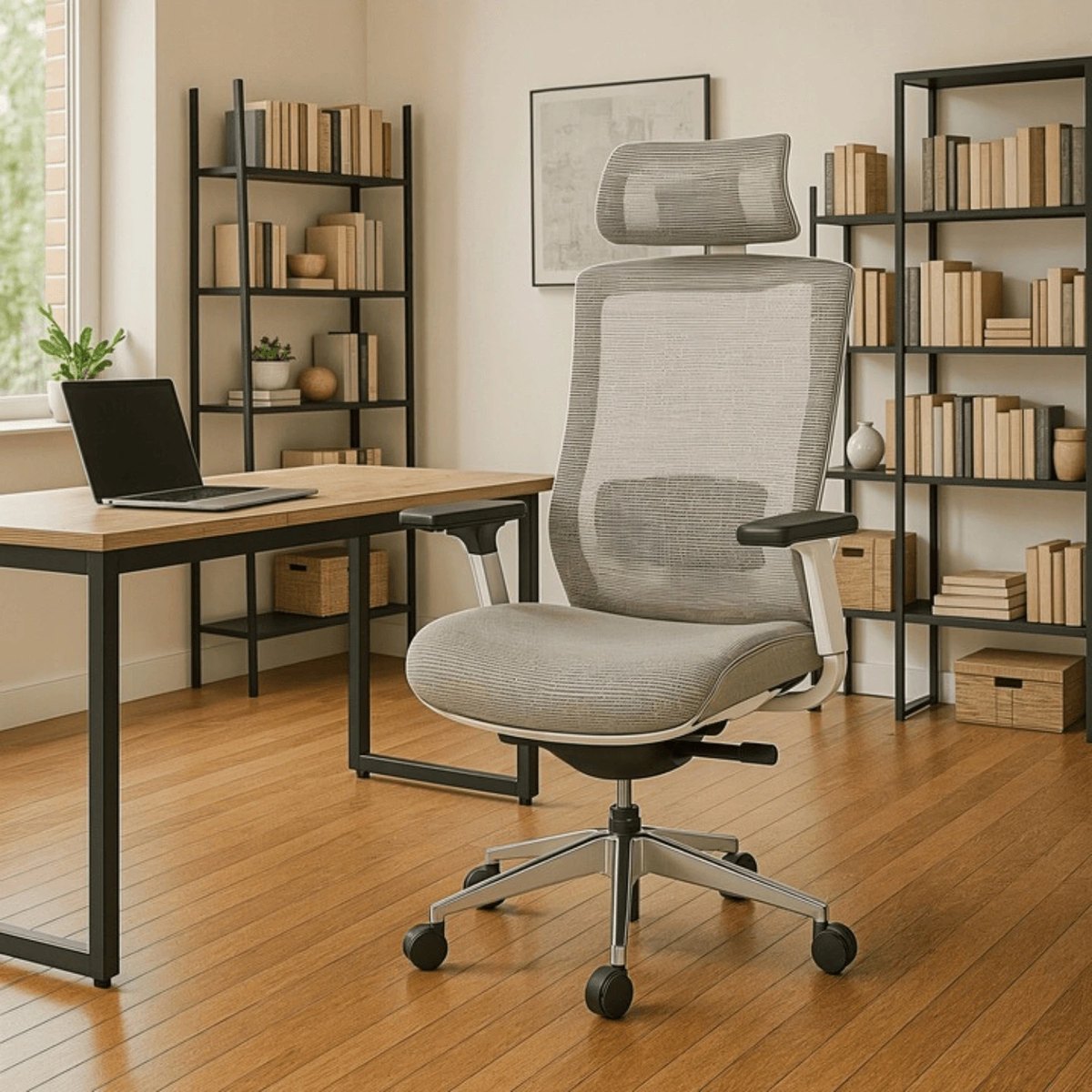 Ergonomické kancelárske kreslo SKY – béžové – foto 2
