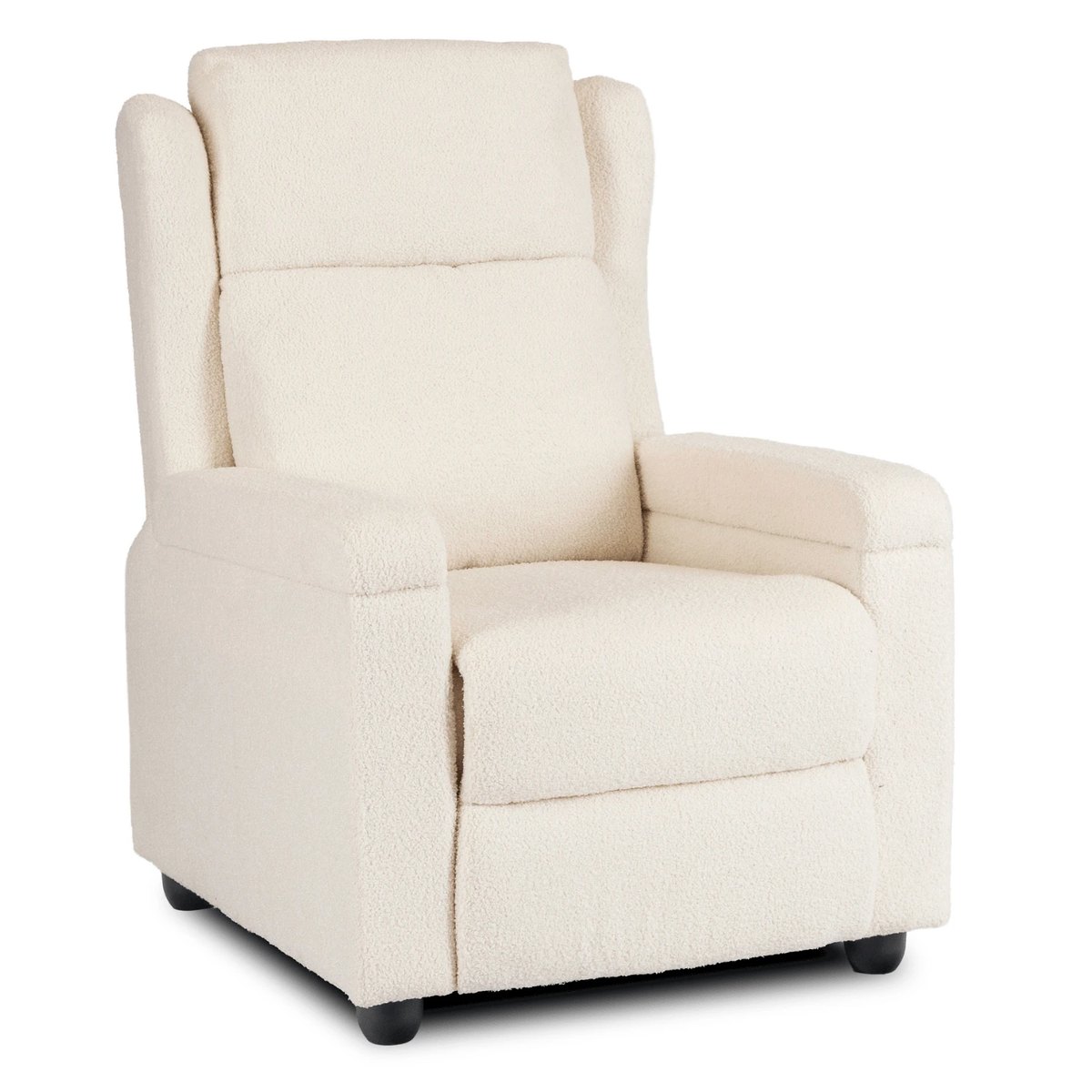 Rozkladacie kreslo SPENCER – krémová látka boucle – foto 3
