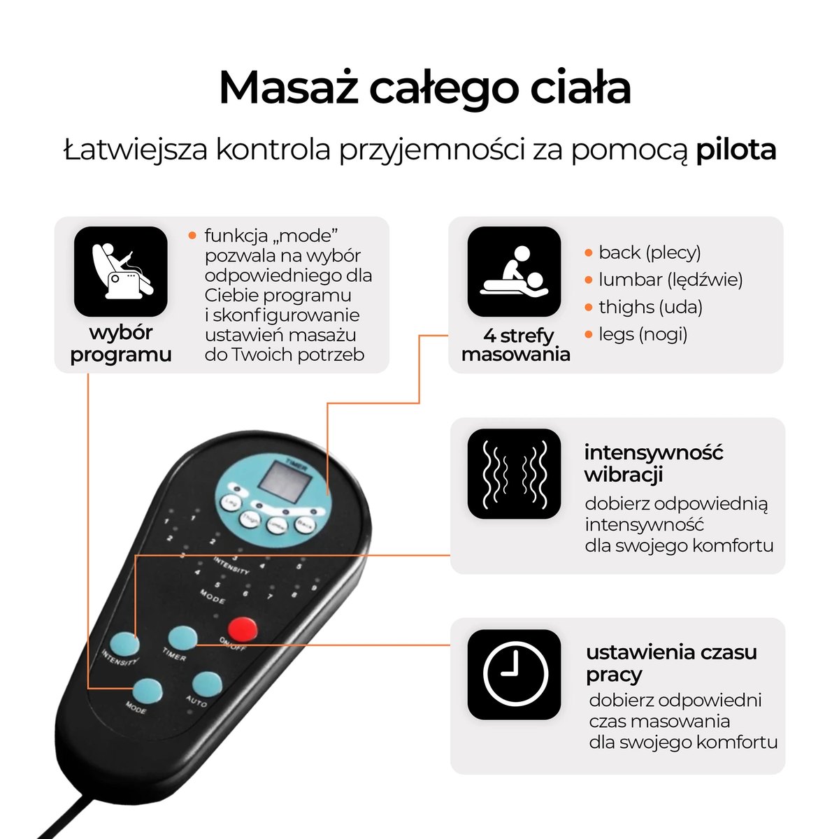 Masážne kreslo SPIKE 2 – čierne – foto 3