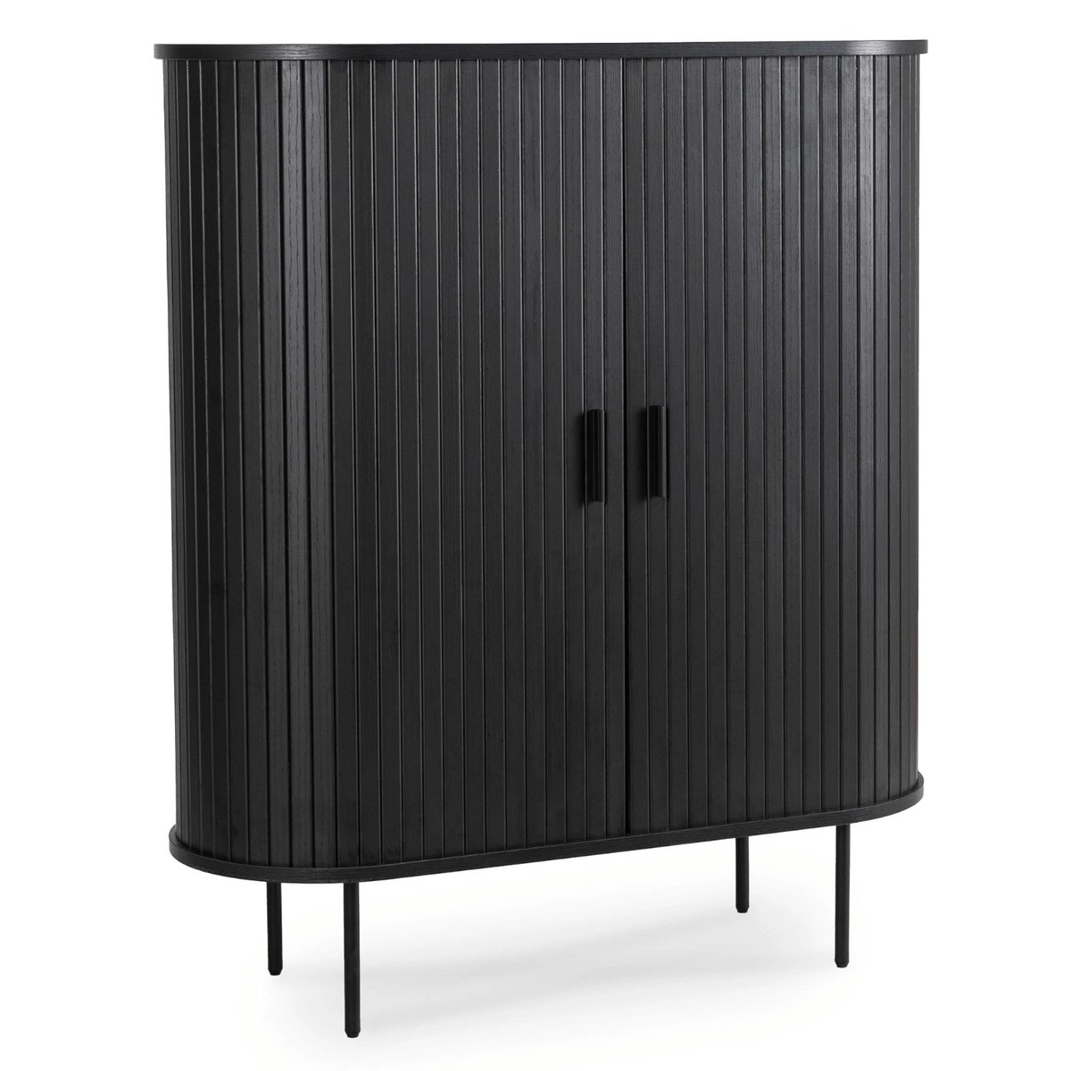 Komoda TRISH – 100 cm, čierna