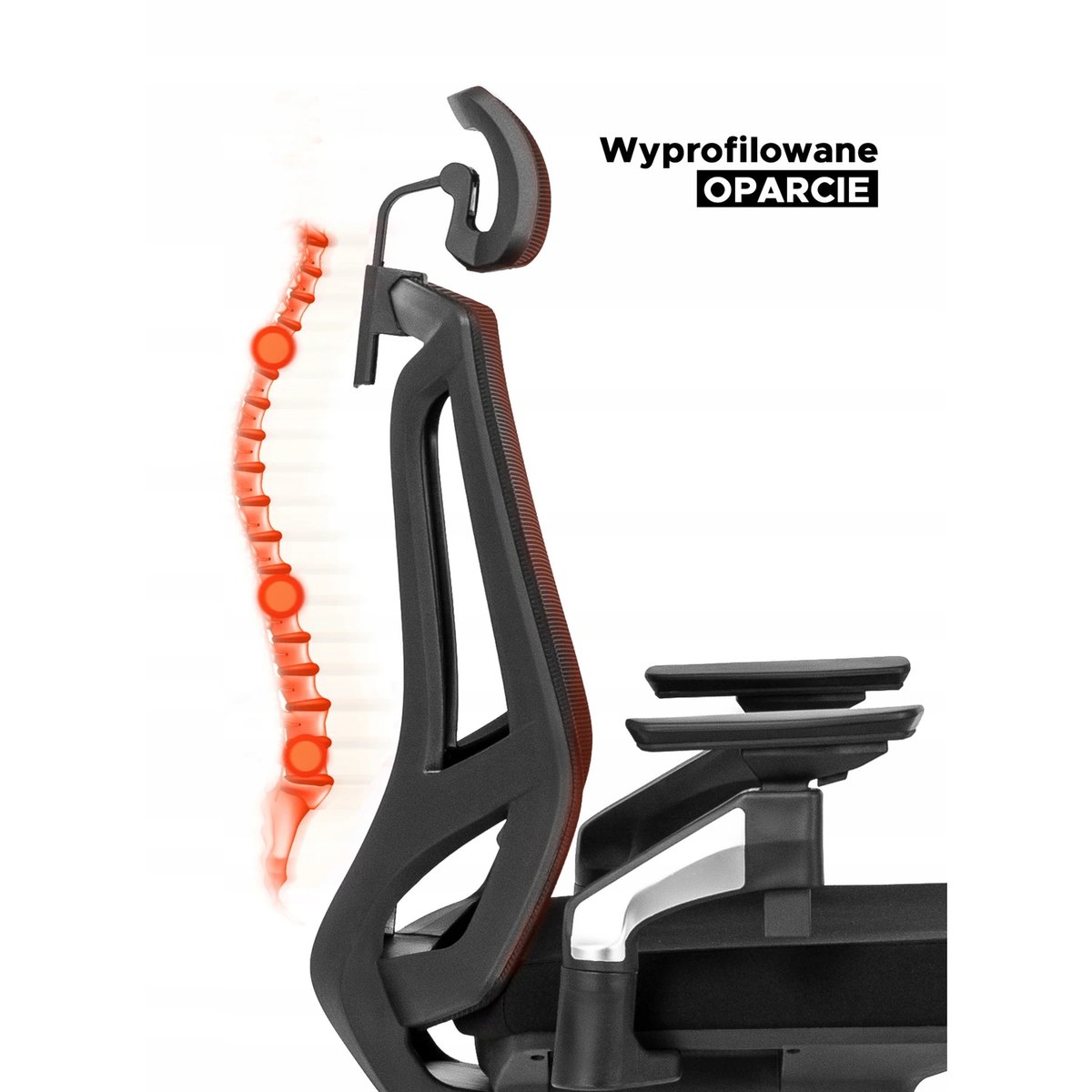Ergonomické kancelárske kreslo WILLY – čierne – foto 6