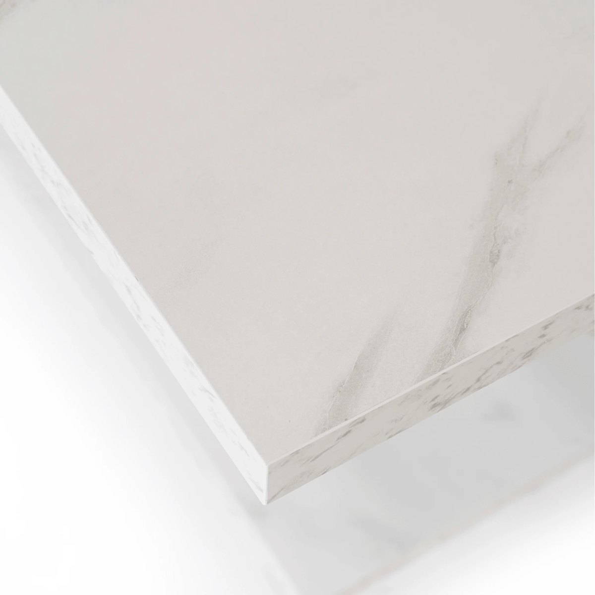 Rozkladací stôl CLARK – 120–160 cm, biely mramor – foto 6