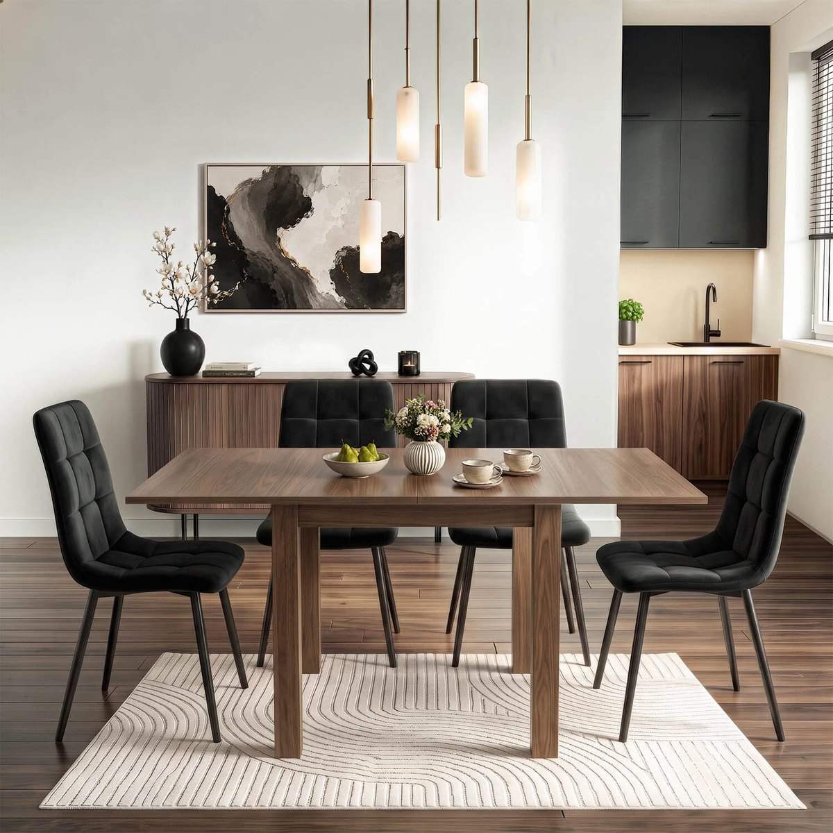Rozkladací stôl MAX – 80–160 cm, orech nicea – foto 3