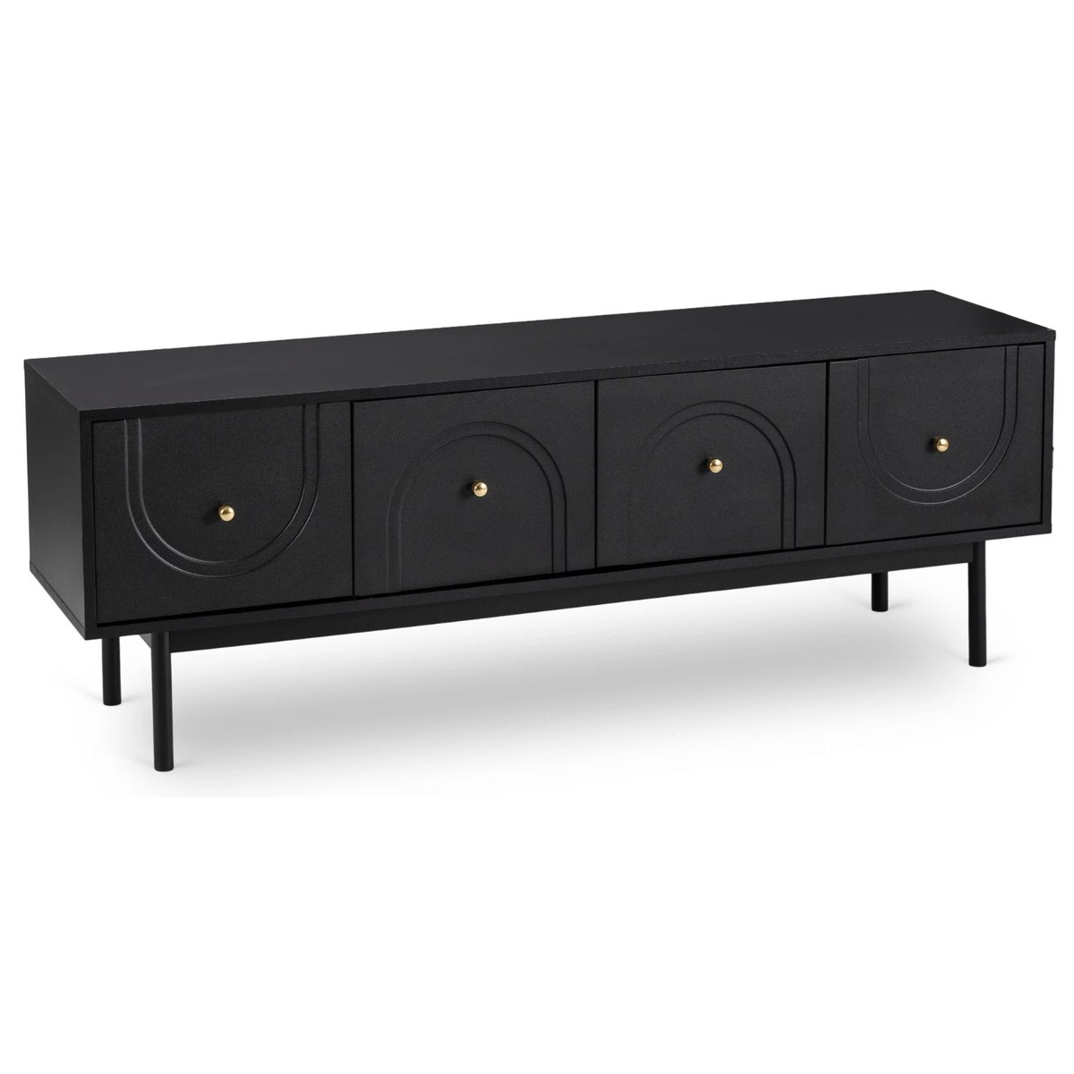 TV stolík MARLEN – 155 cm, čierna