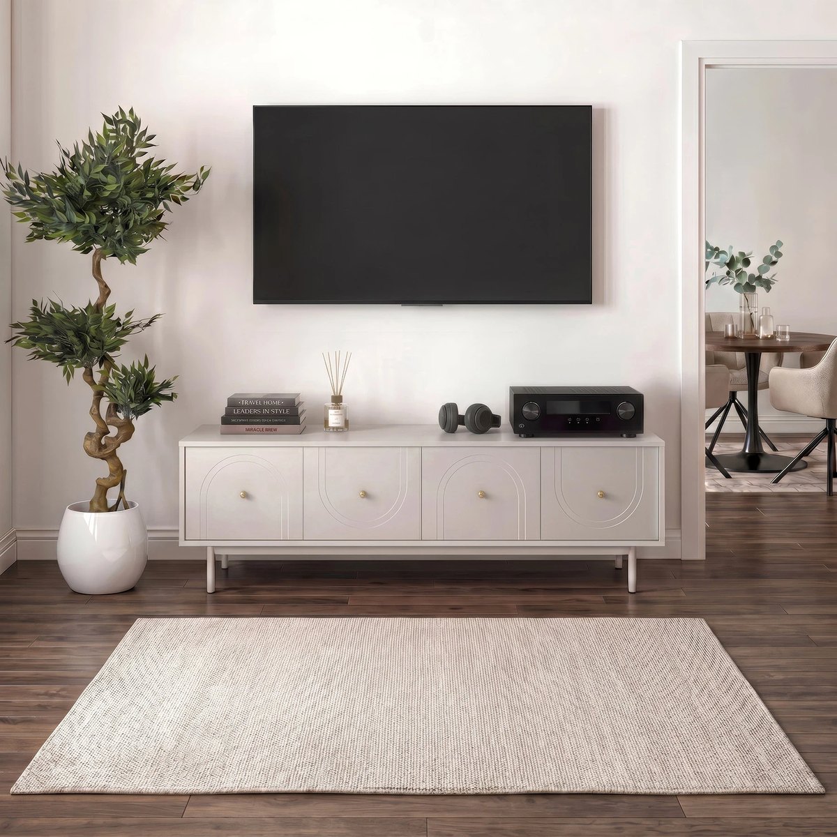 TV stolík MARLEN – 155 cm, kašmír – foto 2