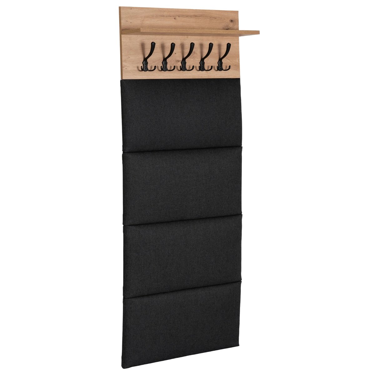 Vešiak MODENA – 60 cm, dub artisan, fronty grafit