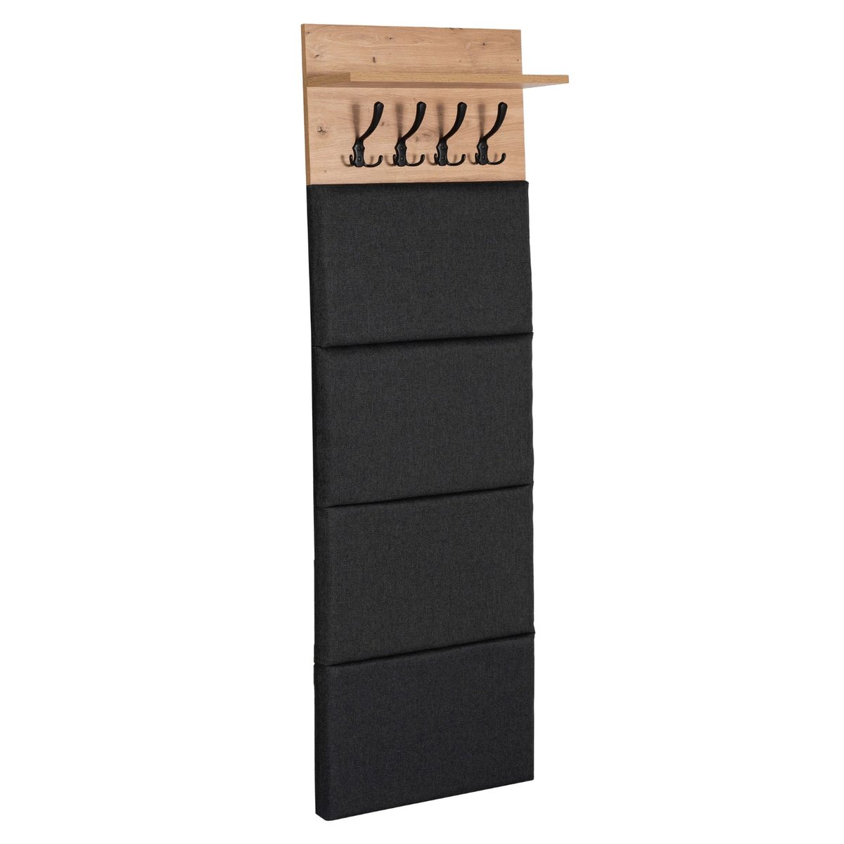 Vešiak PARMA – 50 cm, dub artisan, fronty grafit