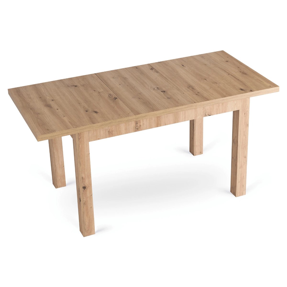 Rozkladací stôl SKUBI – 120–160 cm, dub artisan – foto 4
