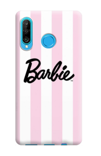 Púzdro Barbie na Huawei P30 Lite ružovo biele