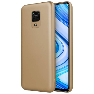 Silikónový kryt pre Xiaomi Redmi Note 9 Pro / Note 9s - Metallic zlatý