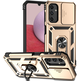 Tvrdený kryt pre Samsung Galaxy A14 4G / A14 5G - SLIDING zlatý