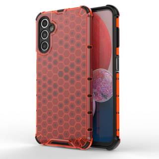 Zadný kryt pre Samsung Galaxy A14 4G / A14 5G - HONEYCOMB červený