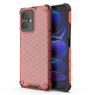 Tvrdený kryt pre Xiaomi Redmi Note 12 - HONEYCOMB červený