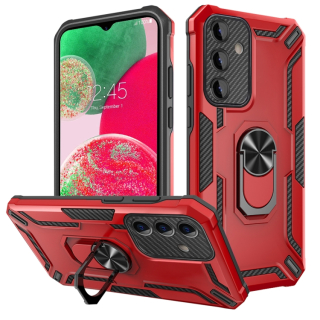 Tvrdený kryt pre Samsung Galaxy A34 5G - RING WARSHIP červený