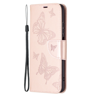Knižkové puzdro pre Xiaomi Redmi Note 10 / 10s - Knižkové BUTTERFLY ružové