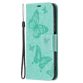 Knižkové puzdro pre Xiaomi Redmi Note 10 / 10s - Knižkové BUTTERFLY zelené