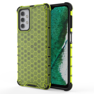 Tvrdený kryt pre Samsung Galaxy A32 5G - HONEYCOMB zelený