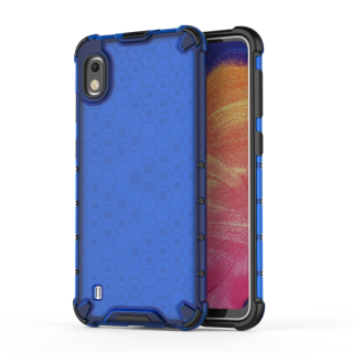 Tvrdený kryt pre Samsung Galaxy A10 - HONEYCOMB modrý