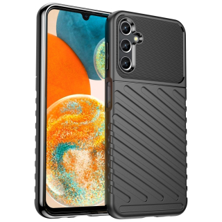 Tvrdený kryt pre Samsung Galaxy A14 4G / A14 5G - THUNDER čierny