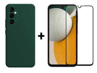 SKLO + KRYT 2v1 pre Samsung Galaxy A15 / A15 5G - Silikónový MATT zelený