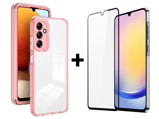 SKLO + KRYT 2v1 pre Samsung Galaxy A25 5G - Zadný FRAME ružový