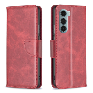 Knižkové puzdro pre Motorola Moto G200 5G - Solid červené