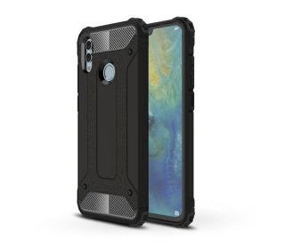 HYBRID Tvrdený Zadný kryt pre Huawei P Smart 2019 / Honor 10 Lite - čierny