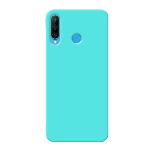 MATT Silikónový Zadný kryt pre Huawei P30 Lite - mentolový