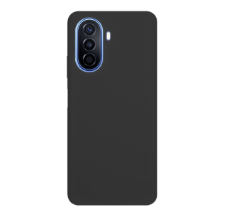 MATT Silikónový Zadný kryt pre Huawei Nova Y70 - čierny