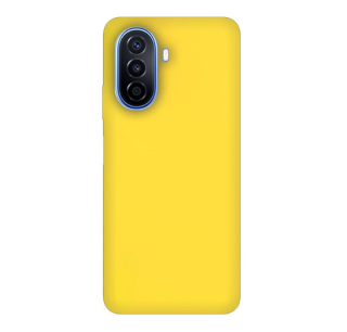 MATT Silikónový Zadný kryt pre Huawei Nova Y70 - žltý