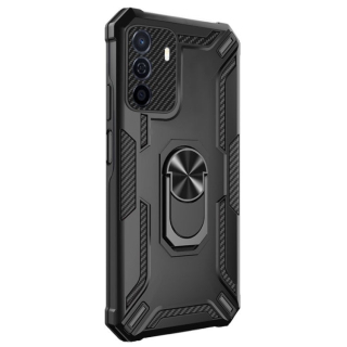 WARSHIP Tvrdený Zadný kryt pre Huawei Nova Y70 - čierny