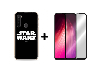 9D SKLO + PÚZDRO 2v1 pre Xiaomi Note 8T Star Wars