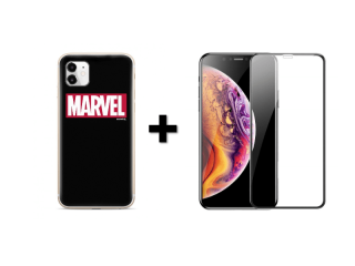 9D SKLO + KRYT 2v1 pre Apple iPhone 11 MARVEL