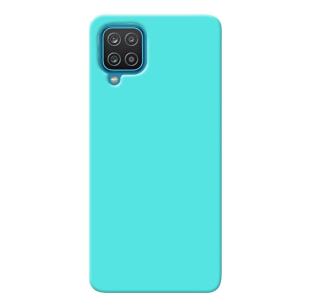 MATT Silikónový Zadný kryt pre Samsung Galaxy A12 - mentolový