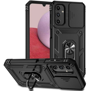 SLIDING Tvrdený kryt pre Samsung Galaxy A14 / A14 5G - čierny