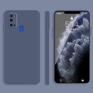 MATT Silikónový obal pre Samsung Galaxy A21s - modrý