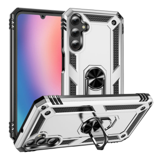 RING ARMOR Tvrdený kryt pre Samsung Galaxy A25 5G - sivý