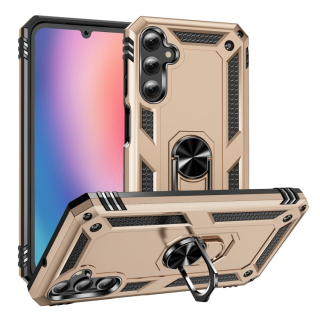 RING ARMOR Tvrdený kryt pre Samsung Galaxy A25 5G - zlatý